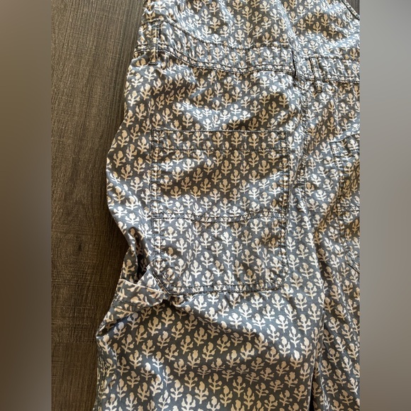 Urban Outfitters Hand Block Print Sleeveless Jumpsuit Women’s XS Gray & Cream - Picture 8 of 14